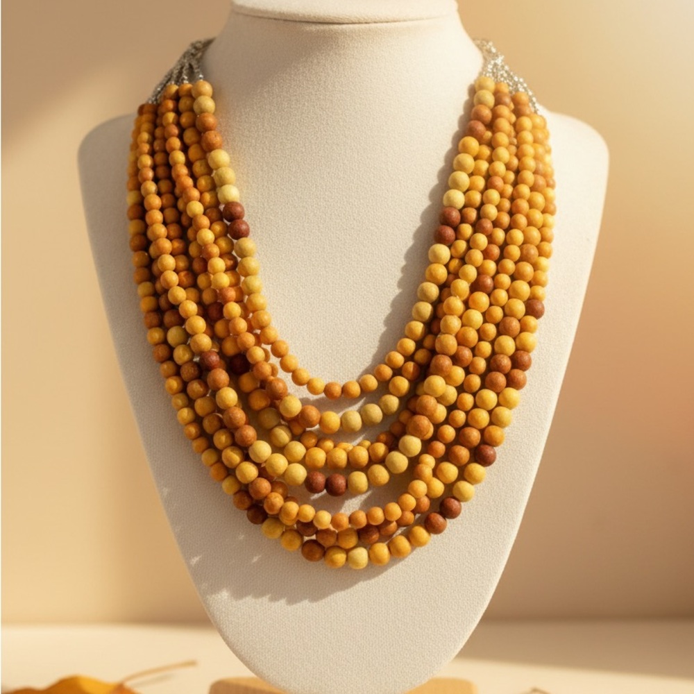 Sassy Jones Golden Earth Tones Necklace